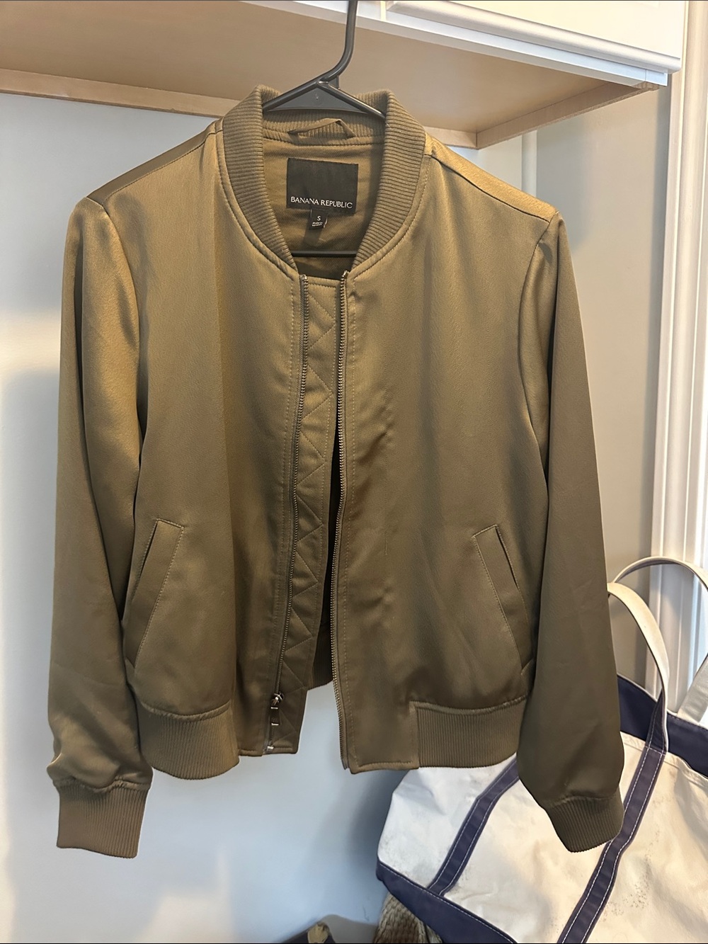 Banana Republic Olive Green Bomber Jacket